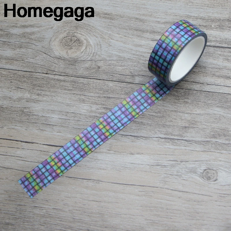 

Homegaga Colorful Mosaic decorations kids funny album cartoon Washi tape diy Scrapbooking Adhesive Masking Printed sticker D2157