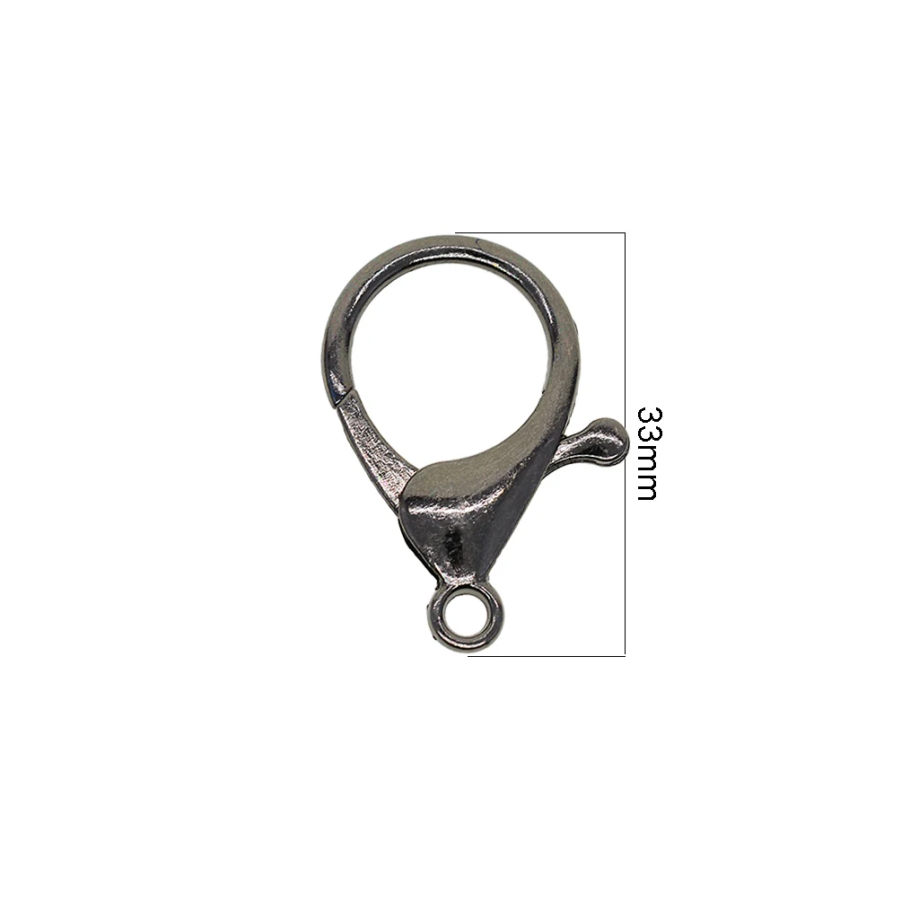 30 Sets Large Antique Metal Bag Lobster Clasp Clips Snap Hooks For King Ring Necklace Bracelet Chain DIY Jewelry Findings