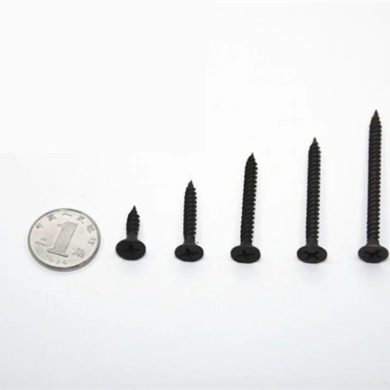 

High strength self tapping nail dry wall nail black cross sunk head carpenter screw driver 3.5 bulk screw