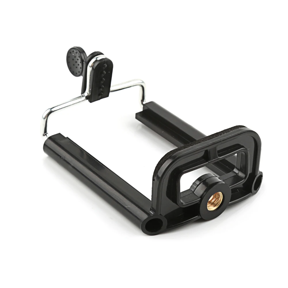 

Black Phone Holder Tripod for Phone Tripod Stand with 1/4 inch Nut Screw Hole Selfie Stick Phone Clip Camera Accessories