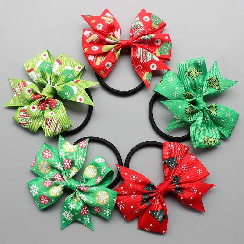 Kid Boutique Grosgrain Ribbon Colorful Hair Bow ring