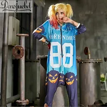 DARSJUCBD Autumn Jumpsuits Playsuits Bodysuits Hooded Casual Harem Pants Trousers Women Hipster Jumpsuit Suicide Squad Style