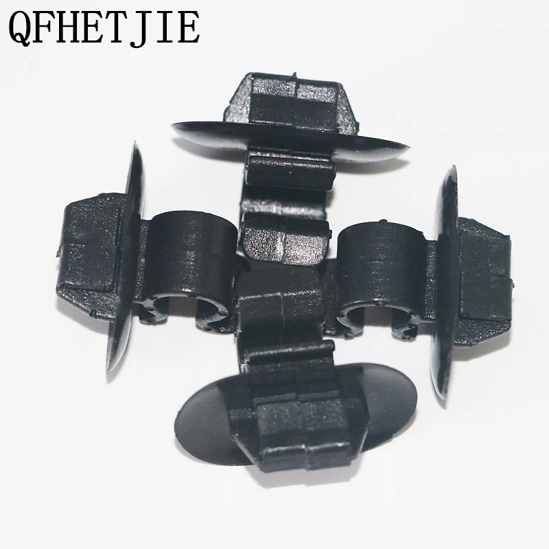 

QFHETJIE 50Pcs Plastics Automotive Fasteners Car Hood Support Rod Clamp Buckle For Dongfeng Peugeot 106 206 306 406 407 307