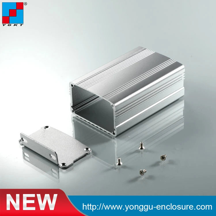 

Foshan custom 6060 aluminum extrusion profiles manufacturer YGK-006 63*37-130 mm (WxH-L)