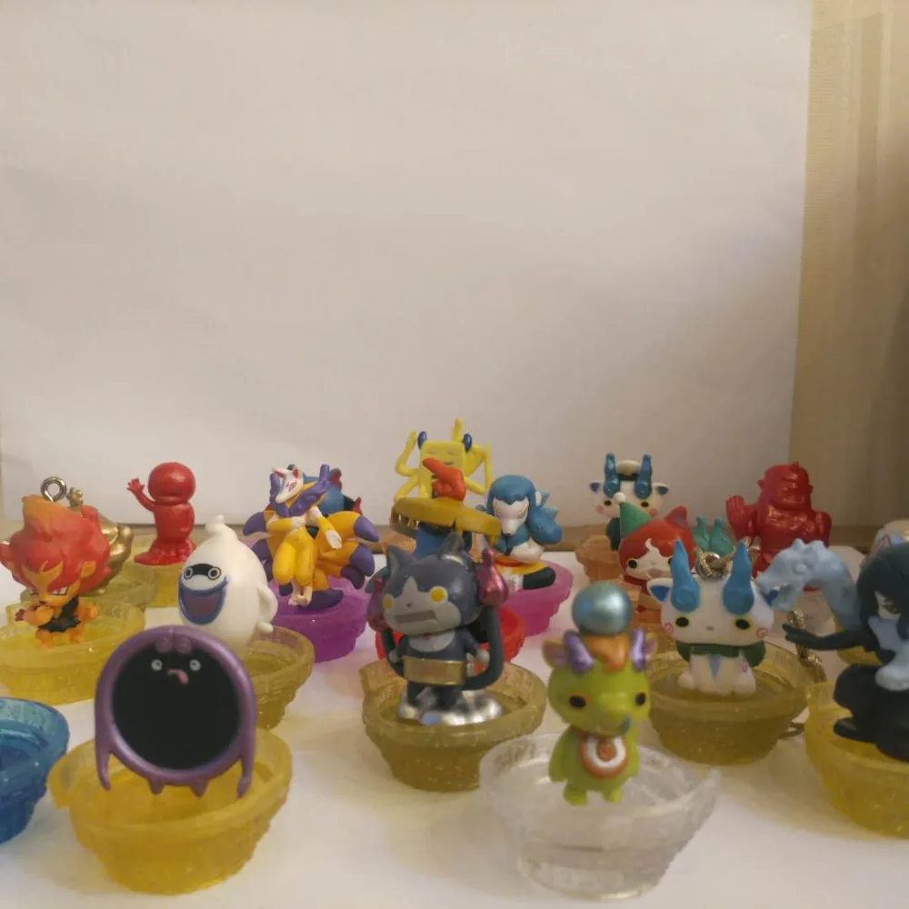 

Free shipping 10pcs/lot Yokai Watch figure toy figure toy 3-5cm Japan Anime Mini Action figures Gift Christmas gift