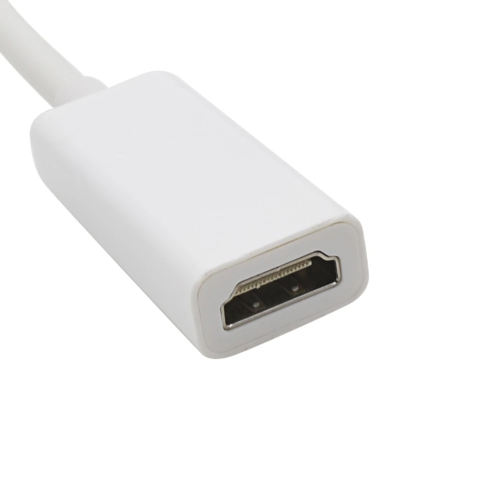Кабель переходник Thunderbolt Mini для порта дисплея с DP на HDMI AV Apple Macbook Mac Pro Air TV|Кабели VGA|