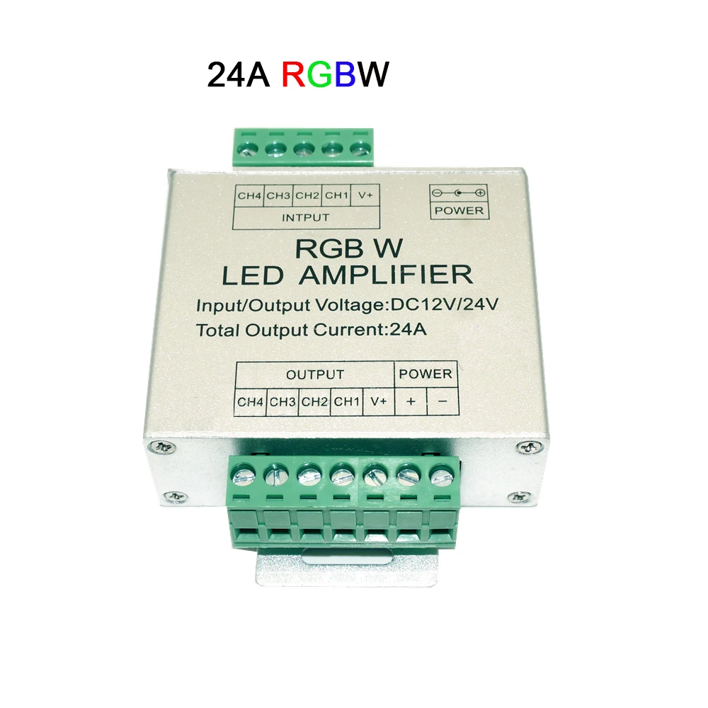 12A 24A 30A Led RGB RGBW усилитель 3CH 4CH Led контроллер для 5050 3528 Светодиодные полосы света ленты Мощность повторителя консоли DC5V 12 В 24 В