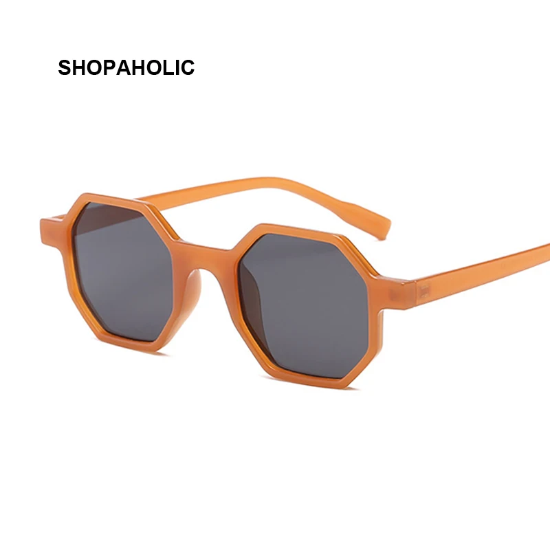 

Octagon Vintage Sunglasses Women Small Frame Sun Glasses for Women Brand Designer Fashion Retro Clear Mirror Sunglasses Female