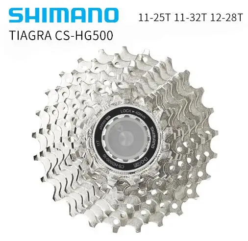 

Shimano Tiagra CS-HG500-10 Cassette Sprocket 10-speed Road Bike 11-25T 11-32T 12-28T