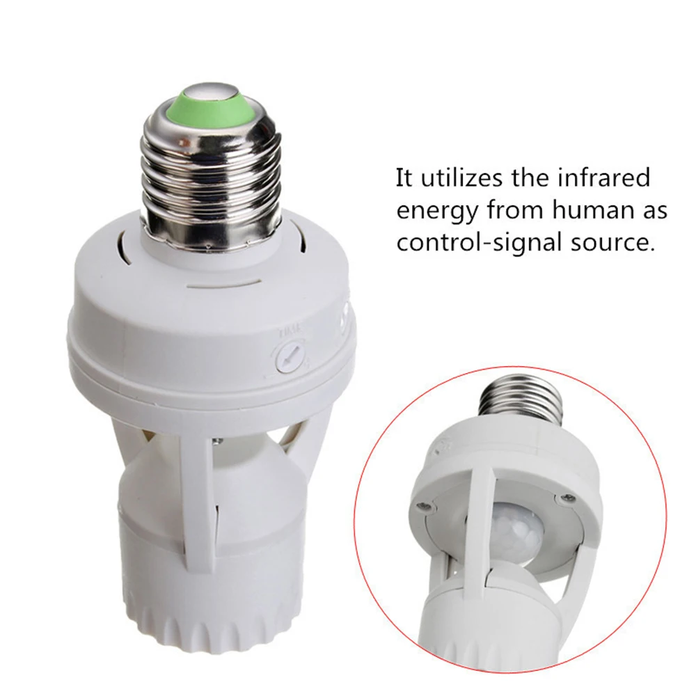  Smart 110V 220V PIR Induction Infrared Motion Sensor LED lamp B22 E27 E14 Base Holder with light Co - 32865721686