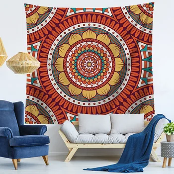 

Fashion New style Digital Printed Tapestry Geometric Mandala Series of Blankets Home Decorative Curtain Living Room Table Cloth