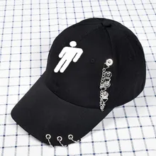 Billie Eilish, шапка для женщин и мужчин, унисекс, с рисунком из мультфильма и железным кольцом, бейсболка, уличная, хип-хоп, Billie Eilish, шапки