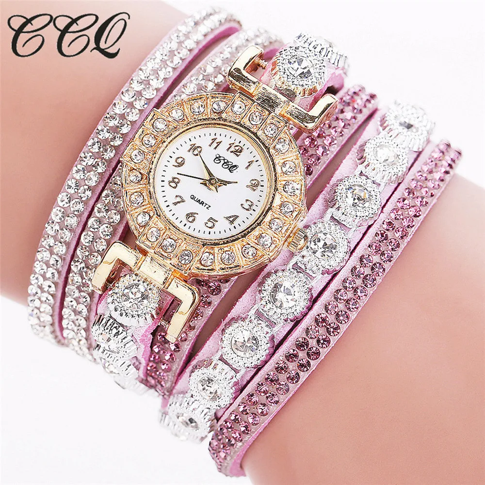 

GEMIXI 2018 New Beautiful workmanship CCQ Women Fashion Casual Analog Quartz Women Rhinestone Watch Bracelet Watch Oct.9