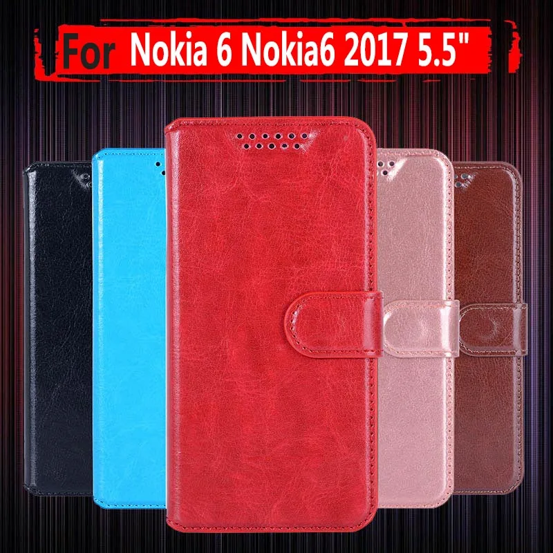 Vendita Calda! Per Nokia 6 (2017 Android 7 7.0) Custodia 5.5 "Custodia Rigida In Pelle Pu Di Lusso Per Nokia 6 Cover Posteriore Per Telefono Nokia6
