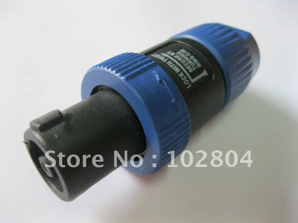 

Speakon 4 Pin Male Plug Compatible Audio Cable Connector Blue SL5288 High Quality Hot Sale Brand New 100 Pcs Per Lot