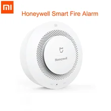 Детектор пожарной сигнализации Xiaomi Mijia Honeywell, звуковая и визуальная сигнализация, работающая с шлюзом, детектор дыма, умный дом, пульт дистанционного управления