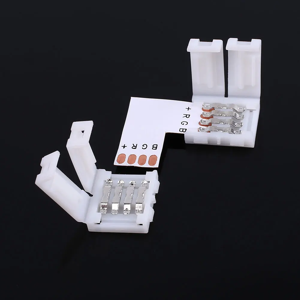 

10MM LED Strip Light Lighting RGB Connector Adapter L Shape Accessories