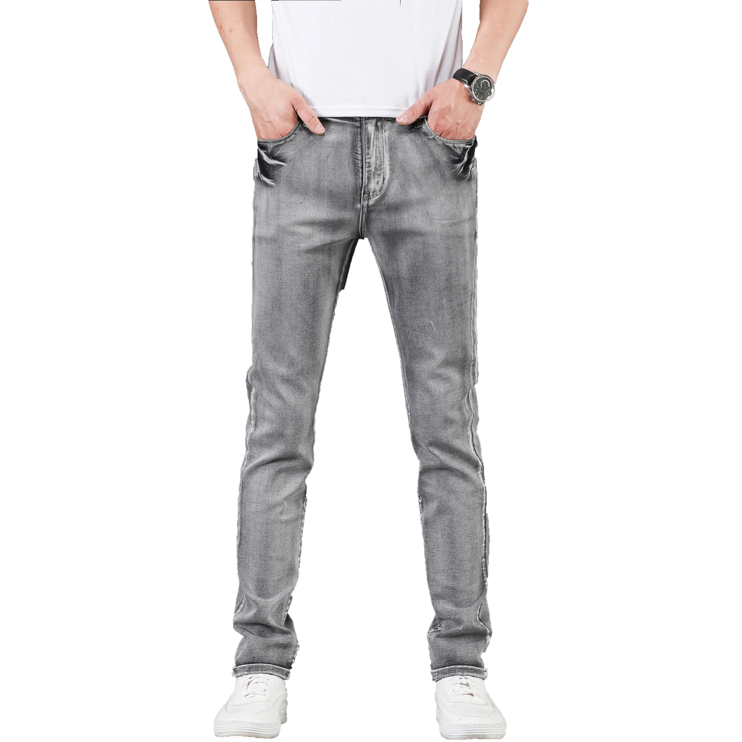grey summer trousers