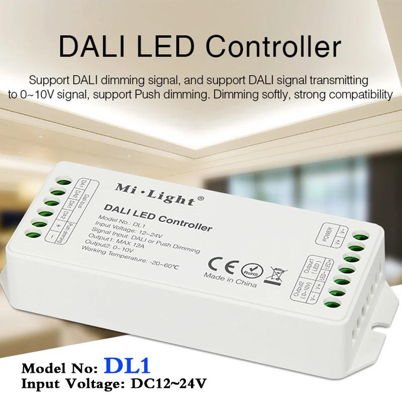 Светодиодный контроллер MiBOXER DL1 DALI DC12 ~ 24 В Поддержка переключения сигнала с