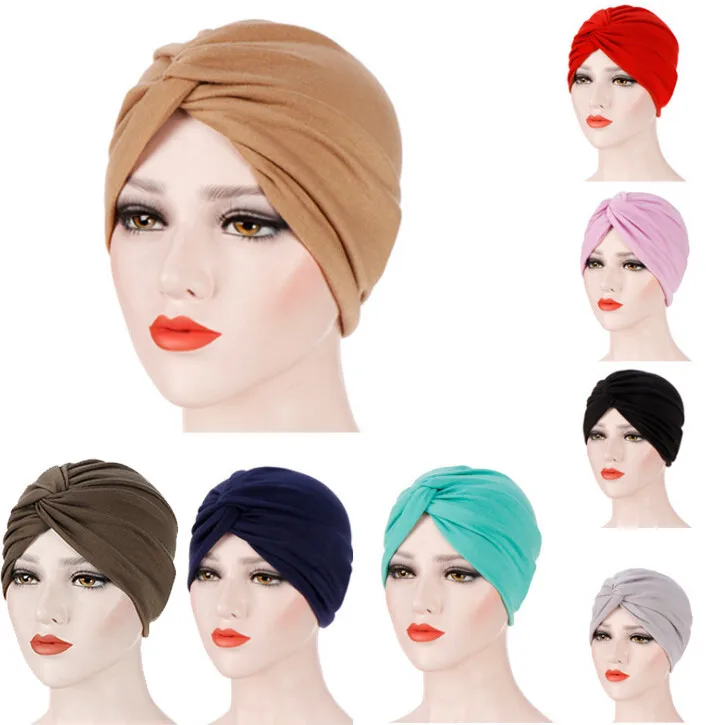 

Muslim Scarves Casual Scarf Women Summer Women India Hat Muslim Ruffle Chemo Beanie Turban Wrap Cap W621