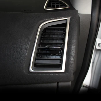 

Car Styling 4pcs/Set For Mitsubishi ASX 2011-2015 Decorative Air outlet conditioning Cover stainless steel frame Car Accessories