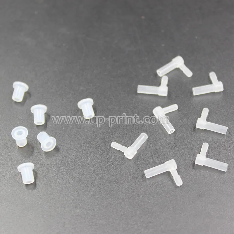 

100pcs tube bend /pipeline connector + 100pcs tube rubber / pipeline sleeve For CANON HP Brother CISS CIS Continuous Ink System