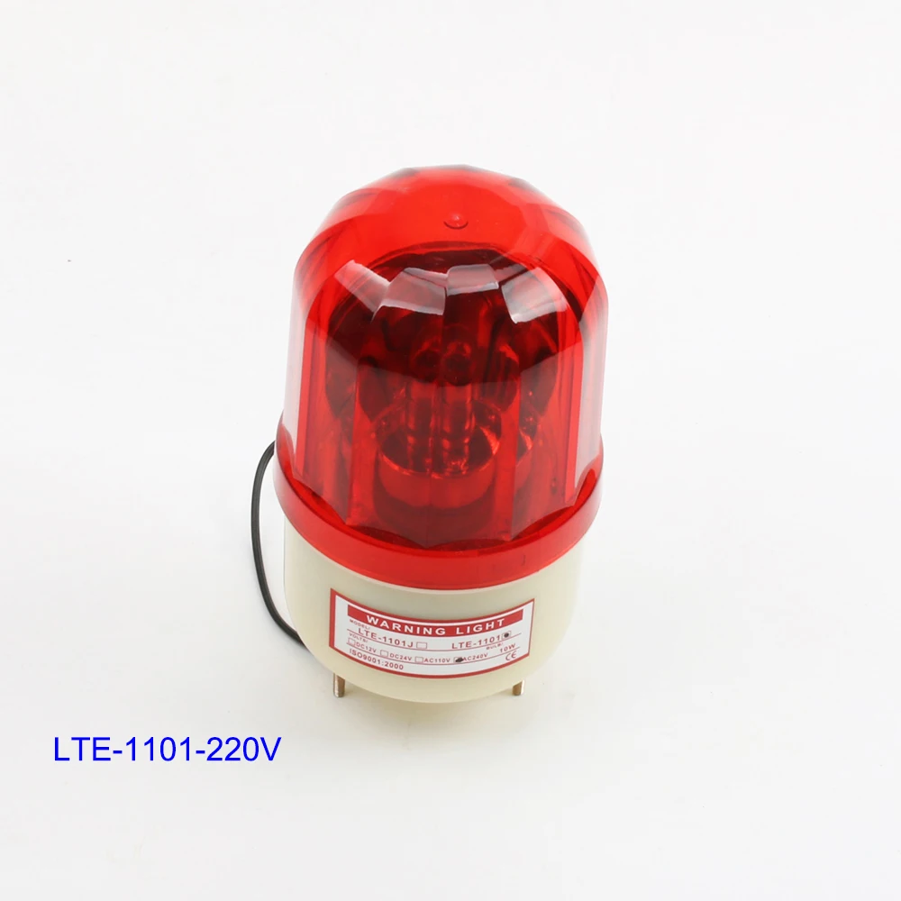 

DMWD AC220V signals Warning alarm rotating beacon traffic light police siren without sound LTE-1101 indicator light