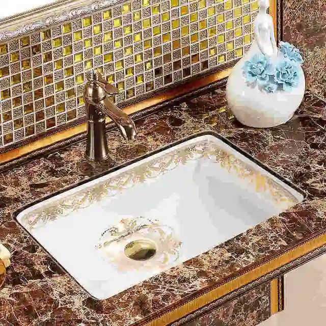 Chinese Ceramic Oval Undercounter Bathroom Sink Art Basin With Chinese Ceramic Oval Undercounter Bathroom Sink Art Basin With Overflow Wash