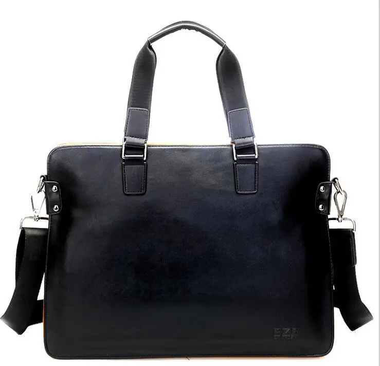 

New 3 FEATHER multi-functional men's one-shoulder cross-bag business briefcase pu-leather