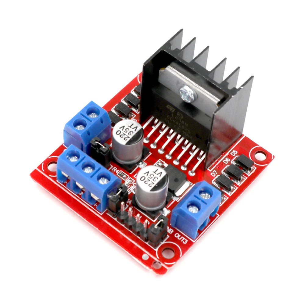 Плата контроллера шагового двигателя L298N для Arduino smart car robot двойной мост H