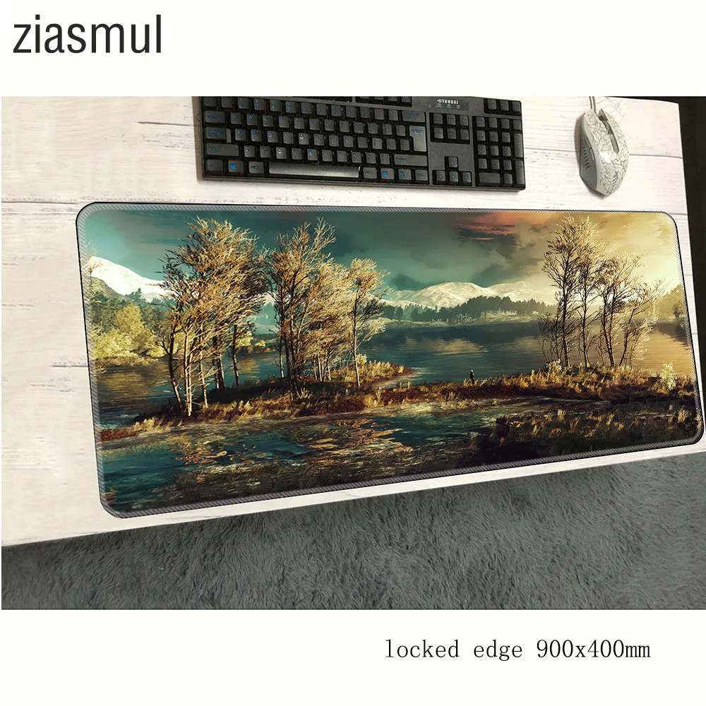 

witcher mouse pad 900x400x2mm mats Popular Computer mouse mat gaming accessories cute large mousepad keyboard games pc gamer