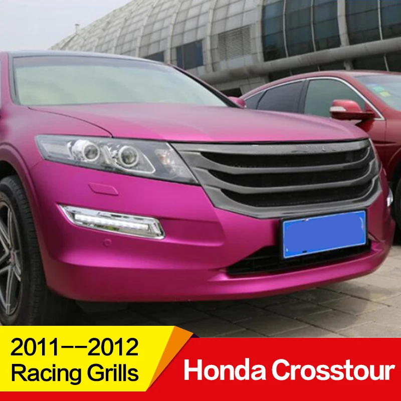 

Use for Honda Crosstour Racing Grills 2011-12Year carbon fibre Refitt Front Center Racing Grille Cover Accessories no car logo