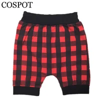 Летние клетчатые шорты для маленьких мальчиков и девочек хлопковые короткие штаны для мальчиков и девочек детский Модный комбинезон с принтом оленя от 1 до 7 лет, г., Новое поступление, 30