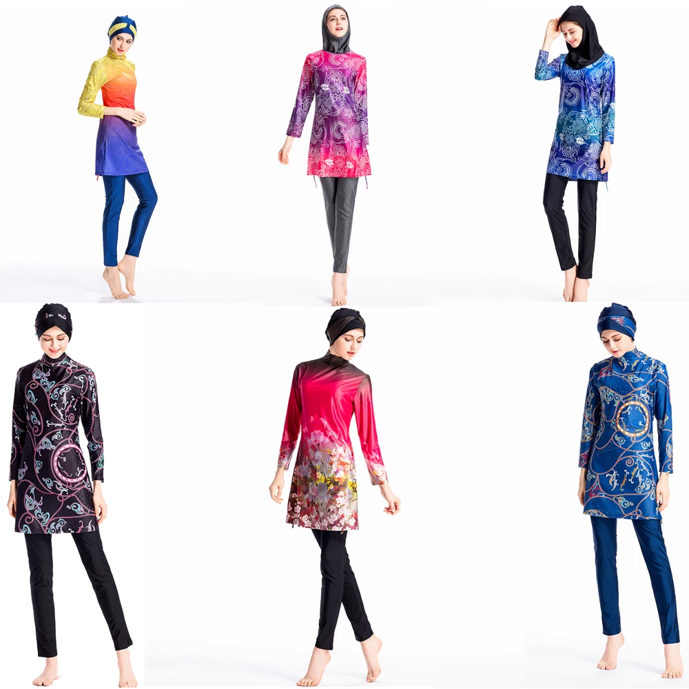 

DROZENO Femmes musulmanes Maillots Long sleeved muslim swimsuit female 2019 nouveau maillot de bain musulman femmes