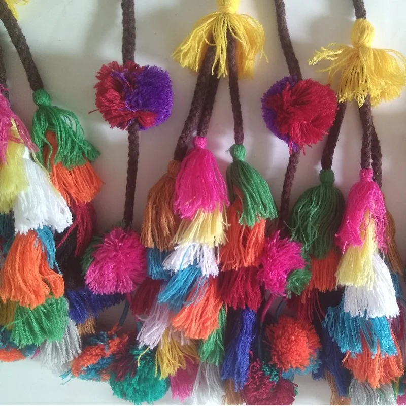 Brand 2020 Contrast Color Bag Accessory Colorful Sweater Ball Yard Tassel For Bags Accessories | Багаж и сумки