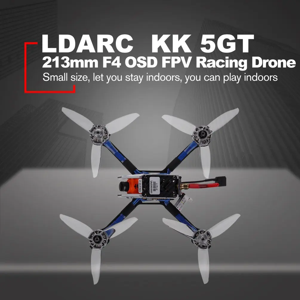 

LDARC Kingkong KK 5GT 213mm F4 OSD Micro High Speed RC FPV Racing Quadcopter Drone Aircraft with 800TVL Camera