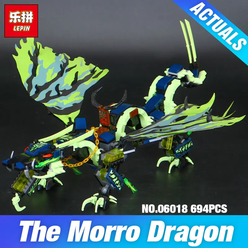 Lepin 06018 658pcs Bela Phantom Attack of the Morro Dragon Building Blocks Set baby kit Educational Boys Gift DIY 10400 Kid toys baby-blocks