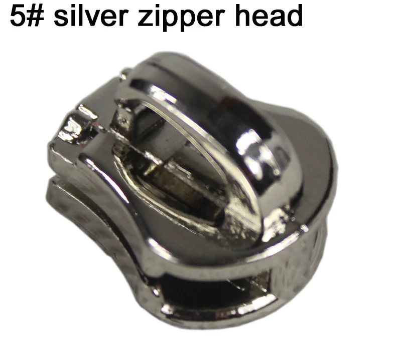 5 Metal Zipper Head For Metal Zipper Silver Zipper Head White Zipper