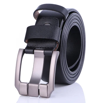 

men pin buckle genuine leather belt luxury designer belts for men cowskin fashion Strap male Jeans for man cowboy free shipping