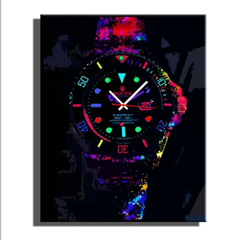 

Free Shipping E-HOME Alphabet Series TIME Clock in Canvas 1pcs Wall Clock 18071702