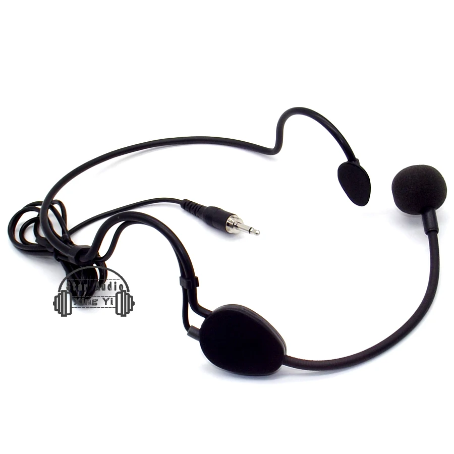 3.5 ملليمتر برغي الموضوع headworn ميكروفون مكثف ميكروفون ل اسلكي موصل السلكية كاريوكي نظام bodypack الارسال