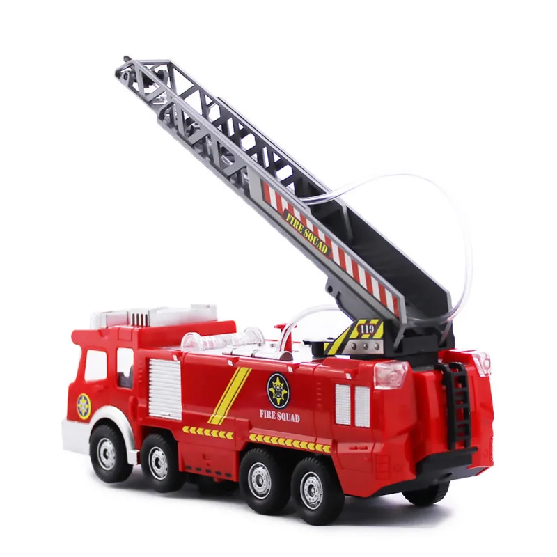 Спрей водяной пистолет игрушка грузовик Firetruck Juguetes Пожарный Сэм, пожарная грузовых автомобилей Автомобиль Музыка света Прохладный развивающие Игрушечные лошадки для Обувь для мальчиков дети