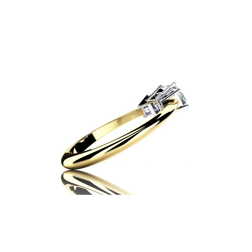 AINOUSHI кольца желтого золота с тремя камнями, обручальное кольцо принцессы соны, серебро 925 пробы, свадебные аксессуары