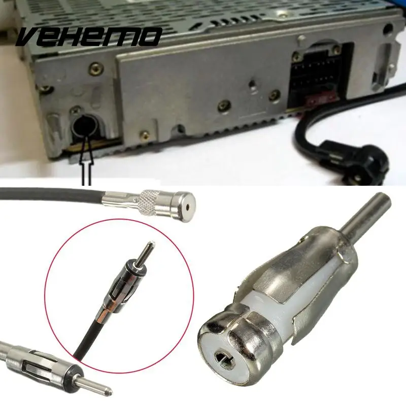 

Male Plug To Din Car Converter 2017 Kit Adapter New Automobile Connector Radio Aerial Antenna