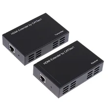 HDMI удлинитель по IP/TCP UTP/STP CAT5e/6 Rj45 локальной сети 1080 P 100 м расширение HDMI сплиттер отправителя приемник ИК Loop Управление