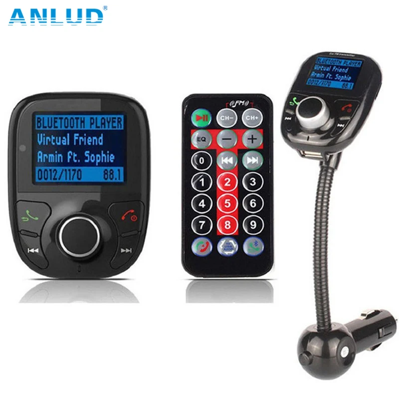 ANLUD Wireless Car FM Modulator Car MP3 Player Bluetooth FM Transmitter
