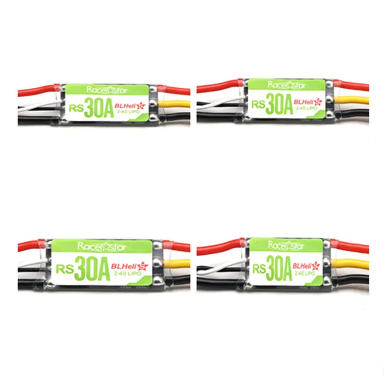 

New Arrival 4X Racerstar RS30A 30A Blheli_S OPTO 2-4S ESC Support Oneshot42 Multishot For FPV Racing