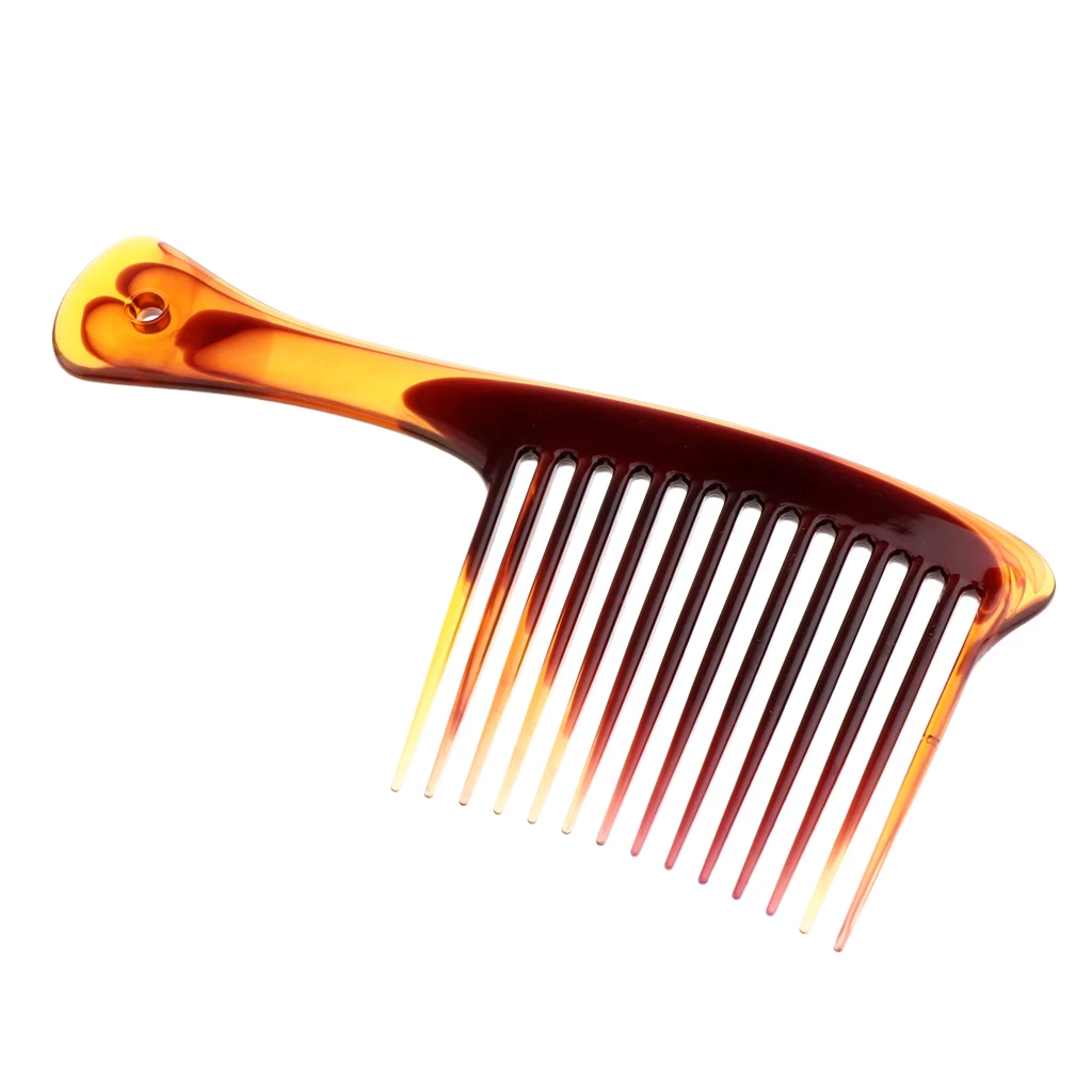 8 Handmade Large Handle Rake Comb Wide Tooth, 1 Count, Hair Detangler Comb for Kids Girls Women Men