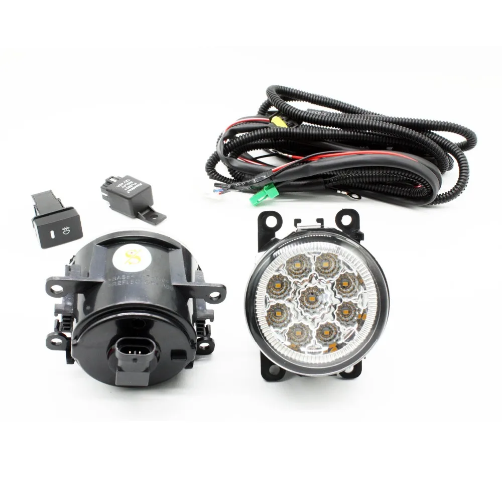 H11 Wiring Harness Sockets Wire Connector Switch + 2 Fog Lights DRL