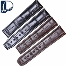 Pesno 20mm 21mm Black Brown Alligator Leather Watch Band Men Watch Accessories for Maurice Lacroix MASTERPIECE Pontos